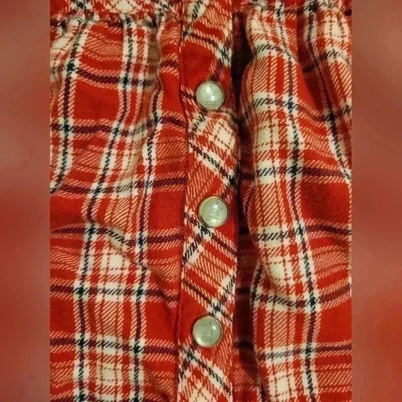 Vtg Tommy Hilfiger 3-6 Mo. Red, Blue, and White Plaid w/ Ruffles. Two Piece Set. - Picture 4 of 6